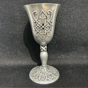 Carson Pewter Goblet Chalice Cup Forevermore Gothic 7 Inches Tall Celtic